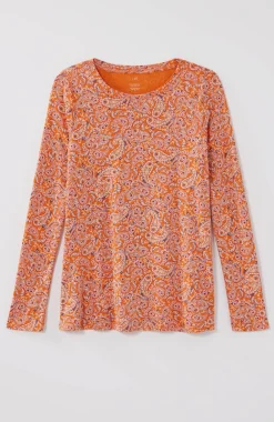 Long-Sleeve Pima Crew-Neck Tee