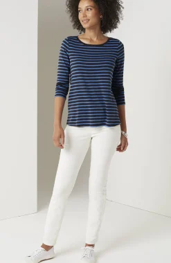 Long-Sleeve Pima Crew-Neck Tee
