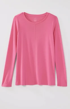 Long-Sleeve Pima Crew-Neck Tee