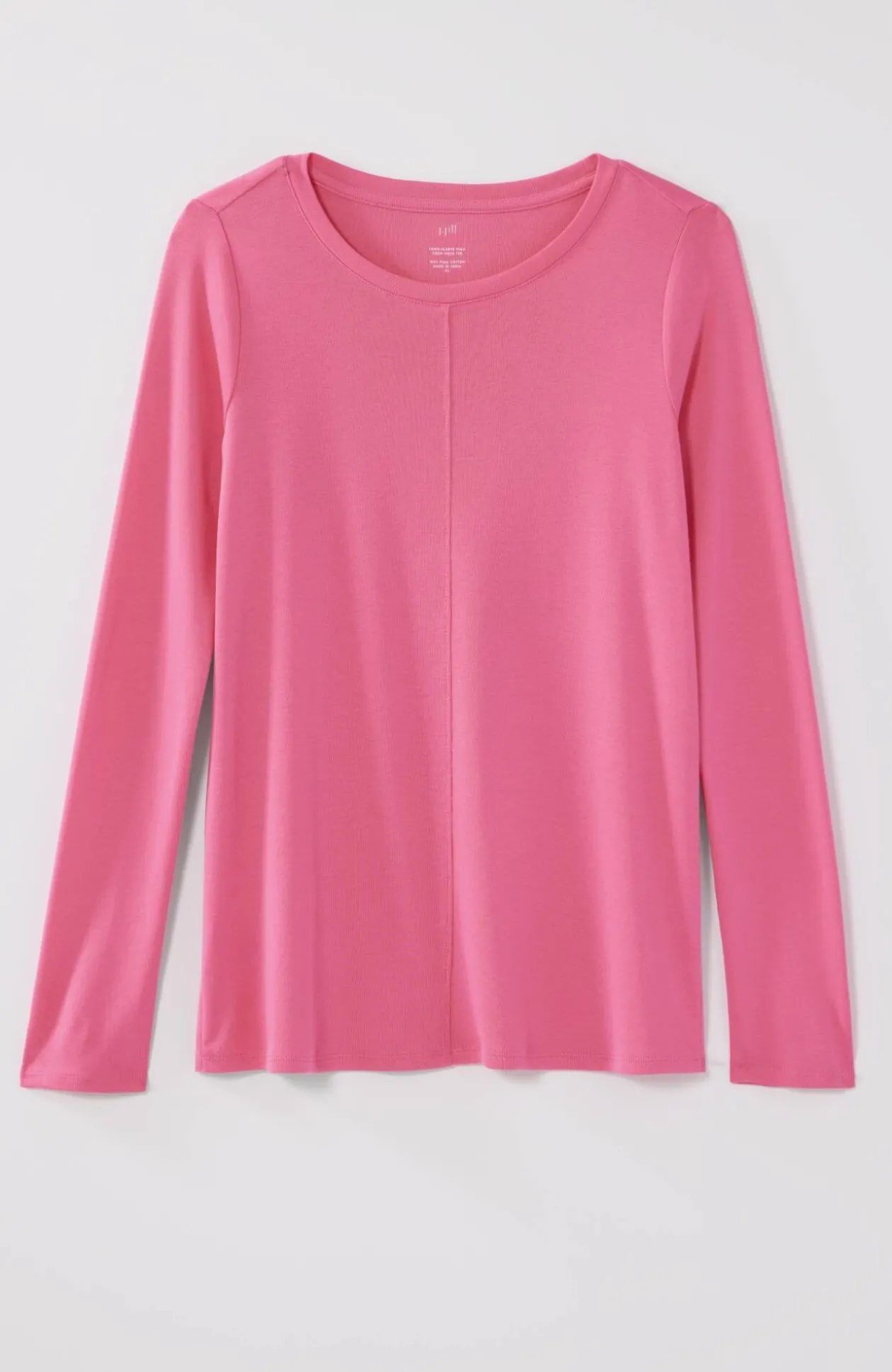 Long-Sleeve Pima Crew-Neck Tee