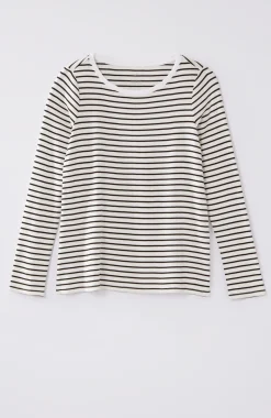 Long-Sleeve Pima Crew-Neck Tee