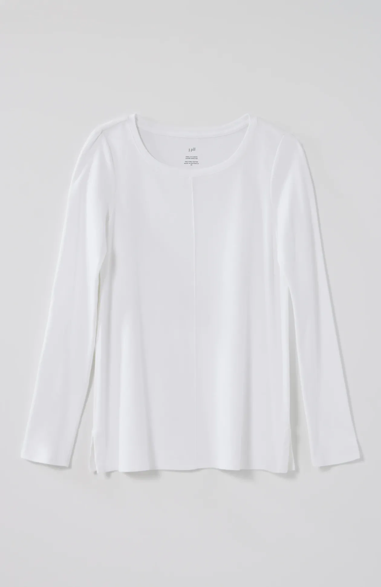Long-Sleeve Pima Crew-Neck Tee