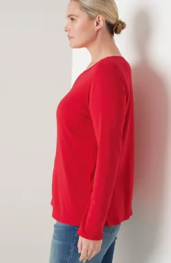 Long-Sleeve Pima Crew-Neck Tee