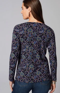 Long-Sleeve Pima Crew-Neck Tee
