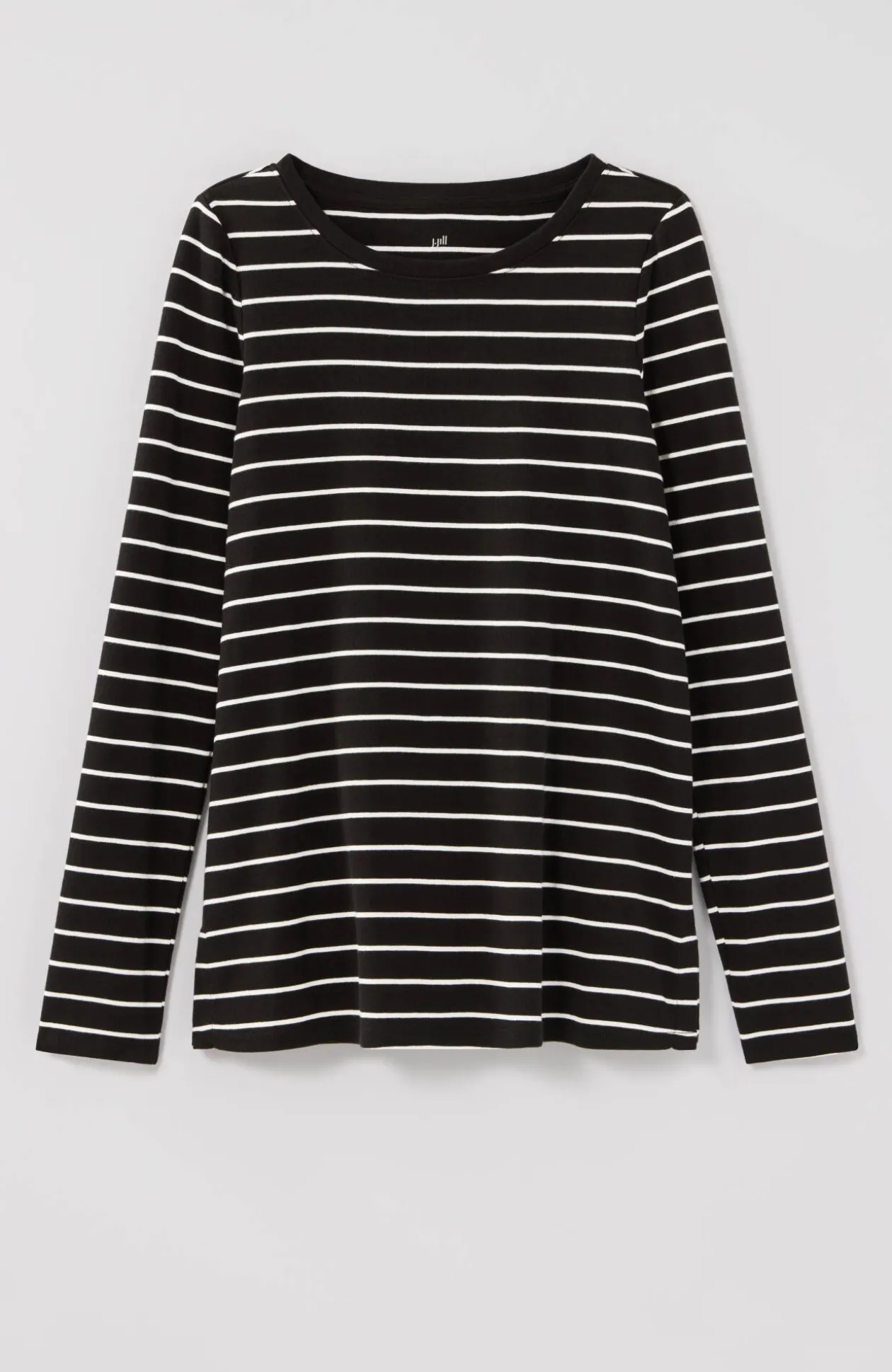 Long-Sleeve Pima Crew-Neck Tee