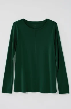 Long-Sleeve Pima Crew-Neck Tee