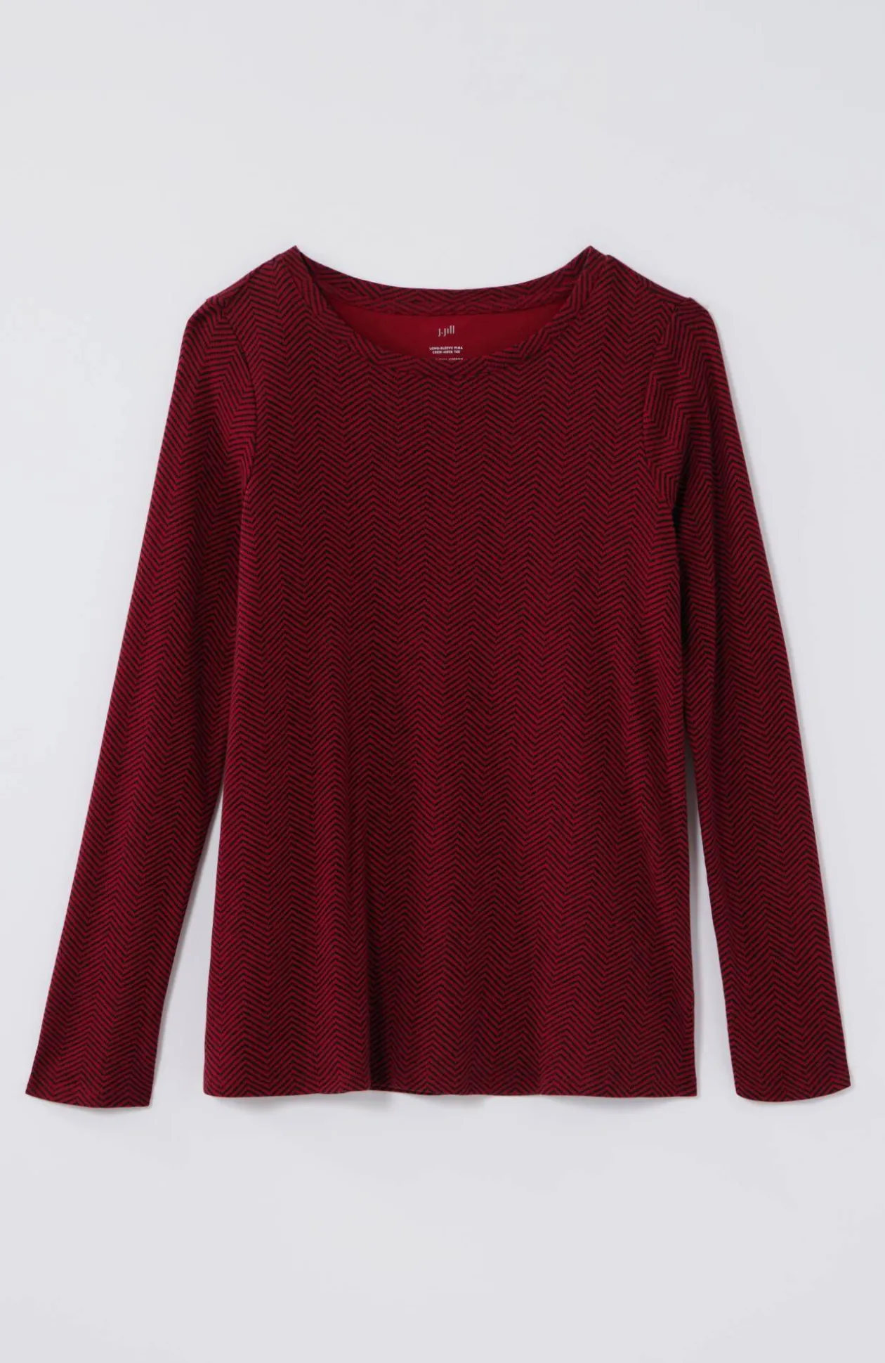 Long-Sleeve Pima Crew-Neck Tee