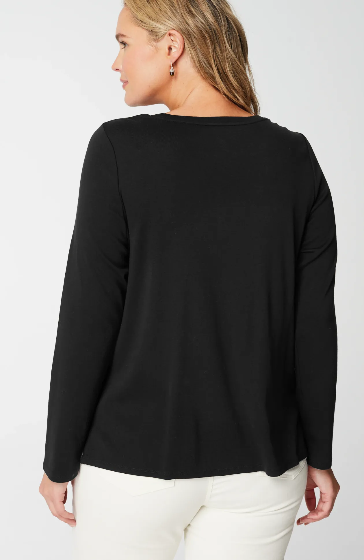 Long-Sleeve Pima Crew-Neck Tee