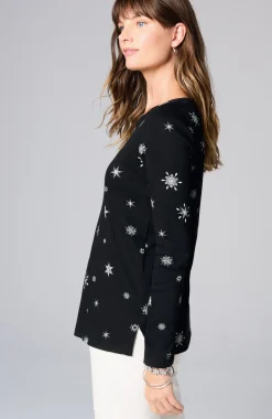 Long-Sleeve Pima Crew-Neck Tee