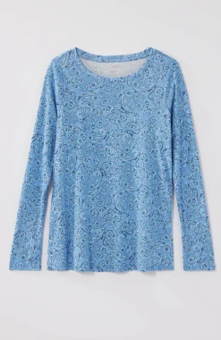 Long-Sleeve Pima Crew-Neck Tee