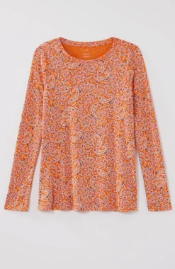 Long-Sleeve Pima Crew-Neck Tee