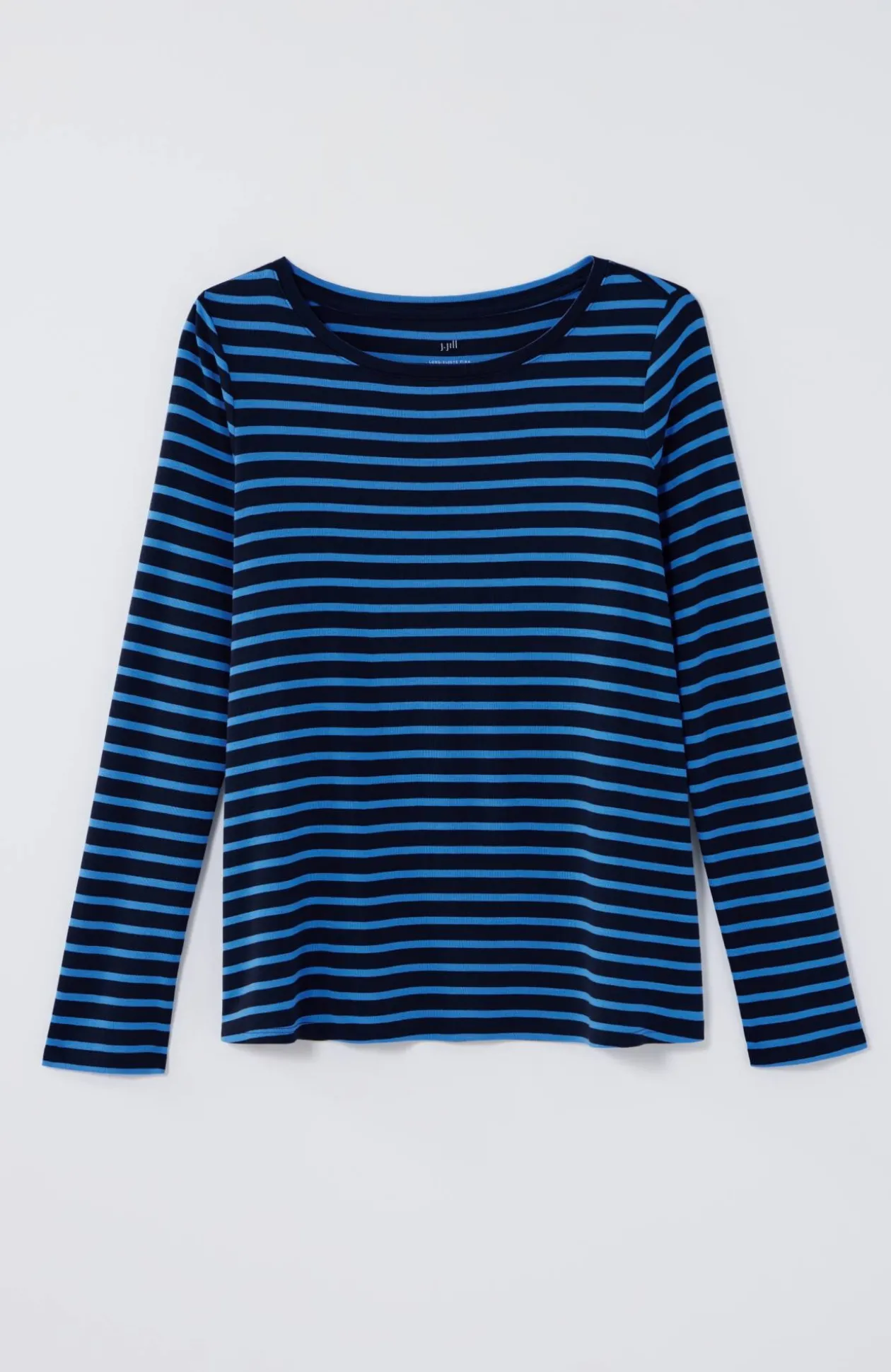 Long-Sleeve Pima Crew-Neck Tee