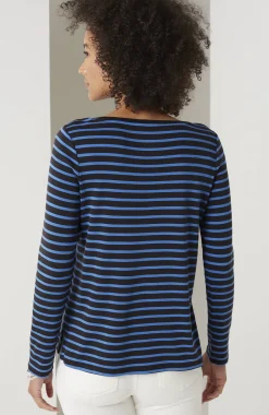 Long-Sleeve Pima Crew-Neck Tee