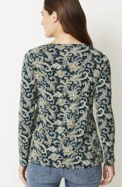 Long-Sleeve Pima Crew-Neck Tee