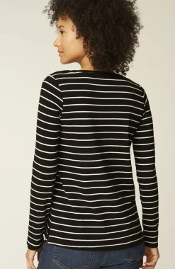 Long-Sleeve Pima Crew-Neck Tee