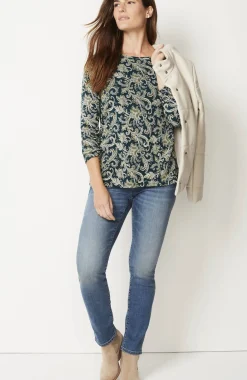 Long-Sleeve Pima Crew-Neck Tee