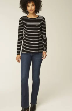 Long-Sleeve Pima Crew-Neck Tee