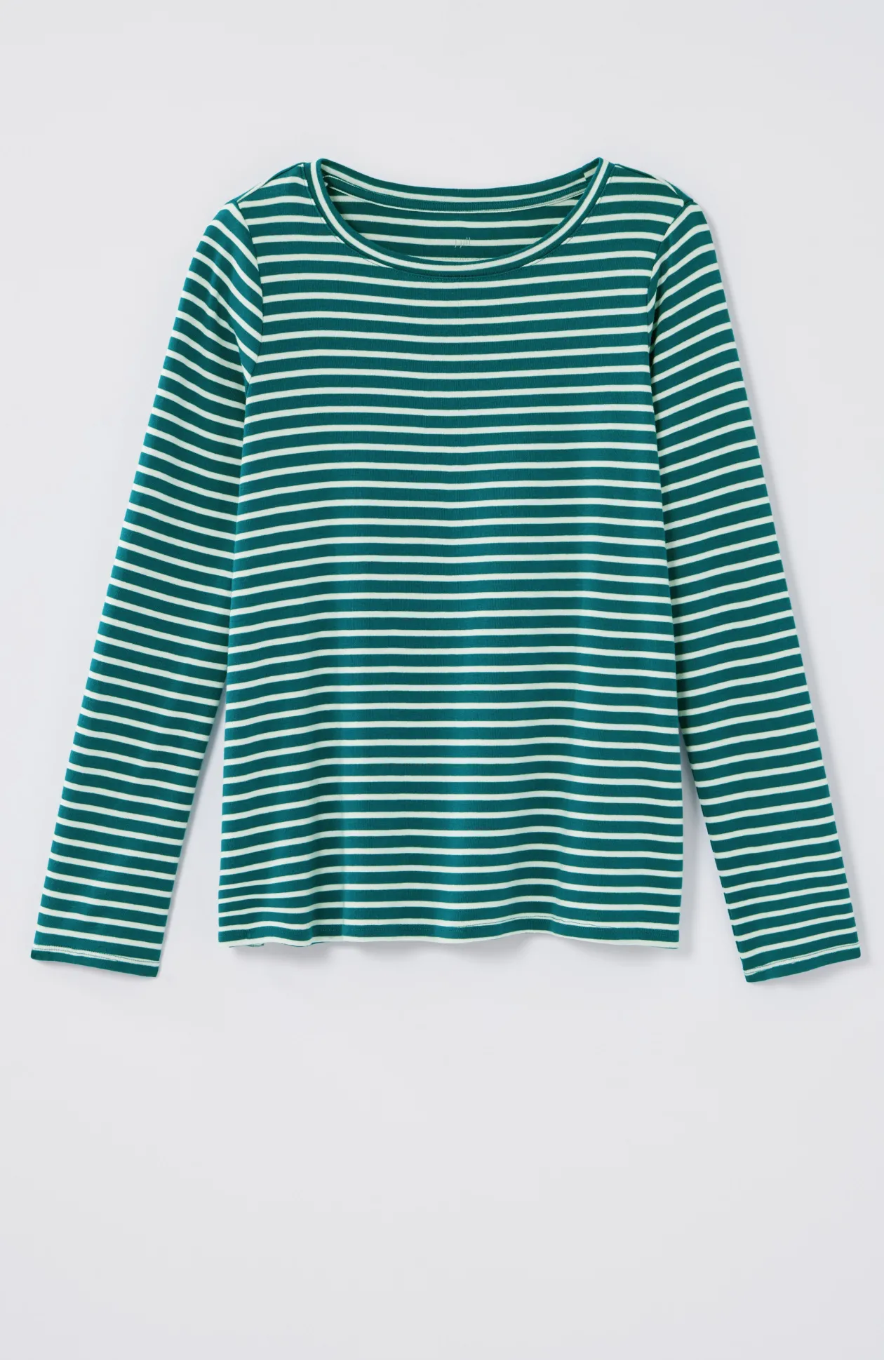 Long-Sleeve Pima Crew-Neck Tee