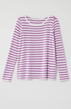 Long-Sleeve Pima Crew-Neck Tee