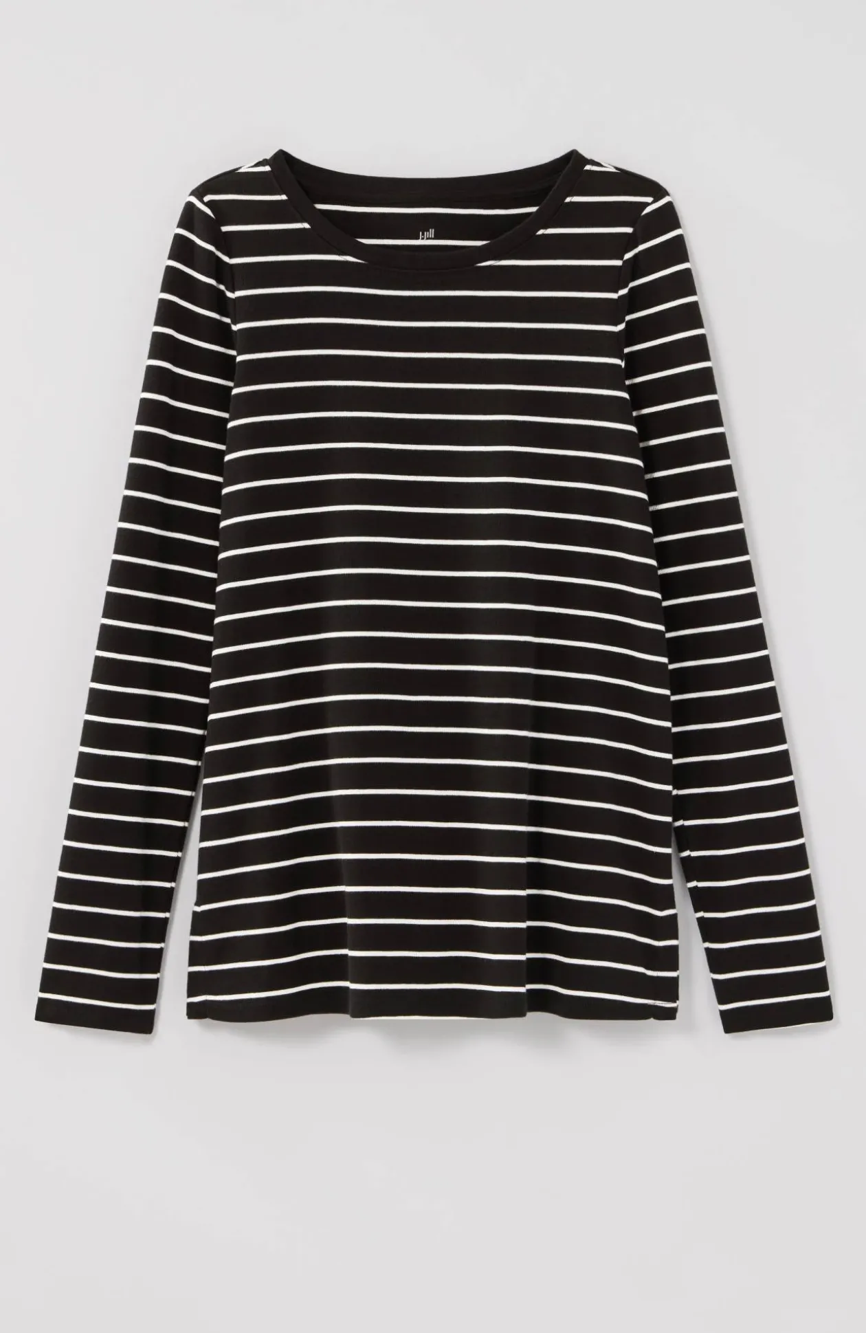 Long-Sleeve Pima Crew-Neck Tee