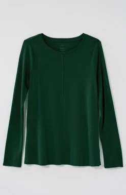 Long-Sleeve Pima Crew-Neck Tee