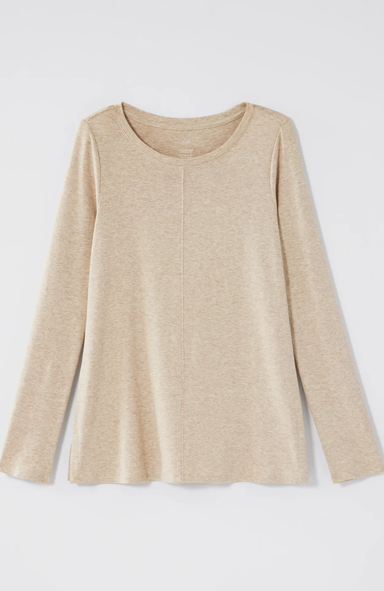 Long-Sleeve Pima Crew-Neck Tee