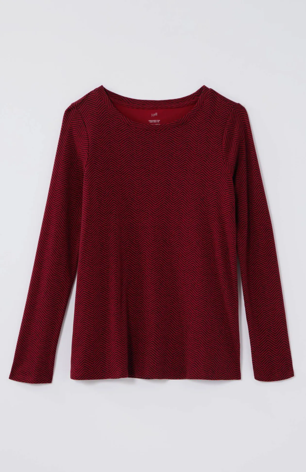 Long-Sleeve Pima Crew-Neck Tee