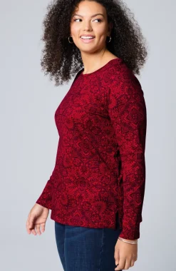 Long-Sleeve Pima Crew-Neck Tee