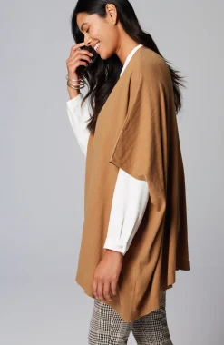 Luxe Rib-Trimmed Knit Ruana