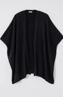 Luxe Rib-Trimmed Knit Ruana