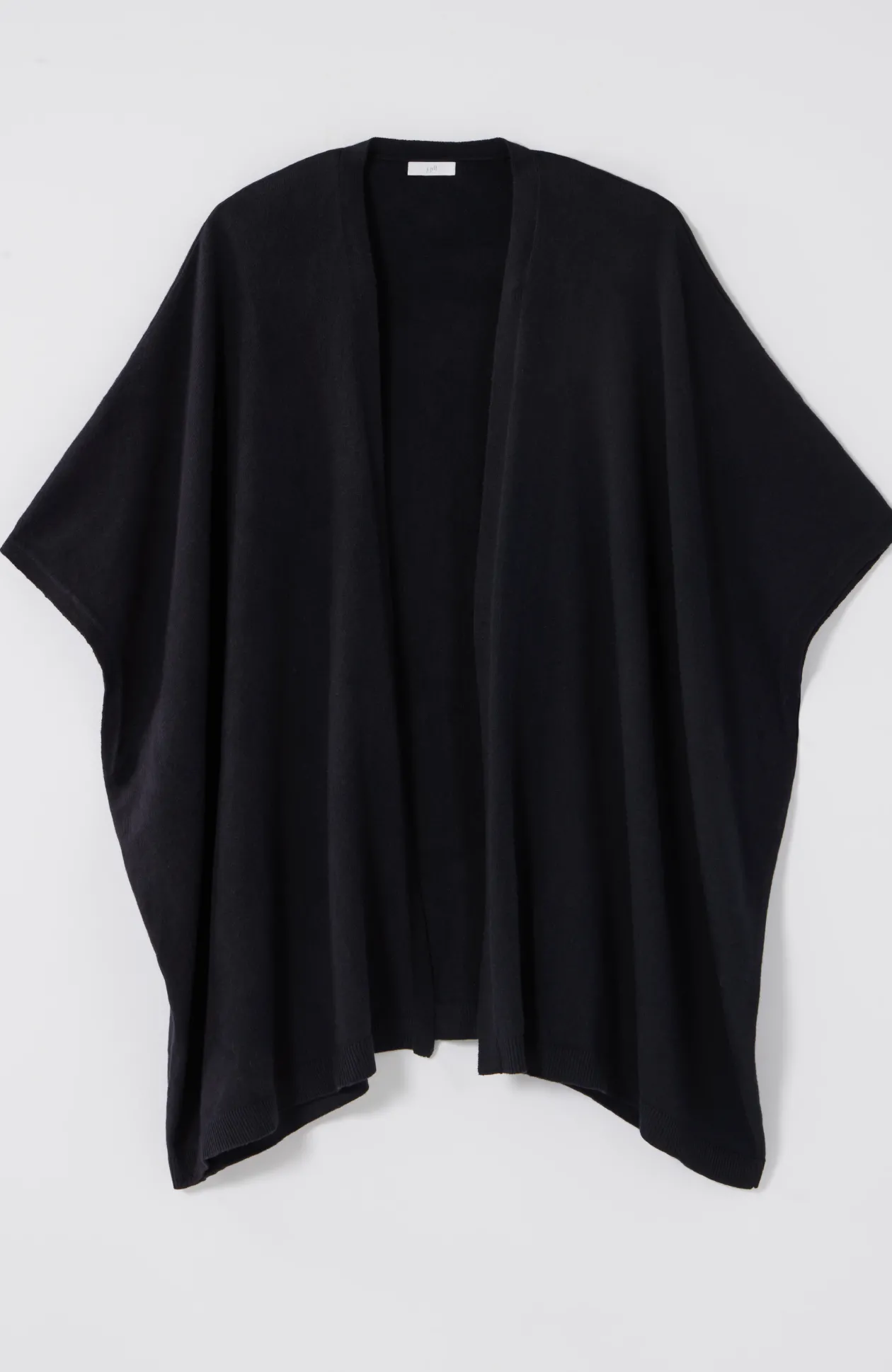 Luxe Rib-Trimmed Knit Ruana