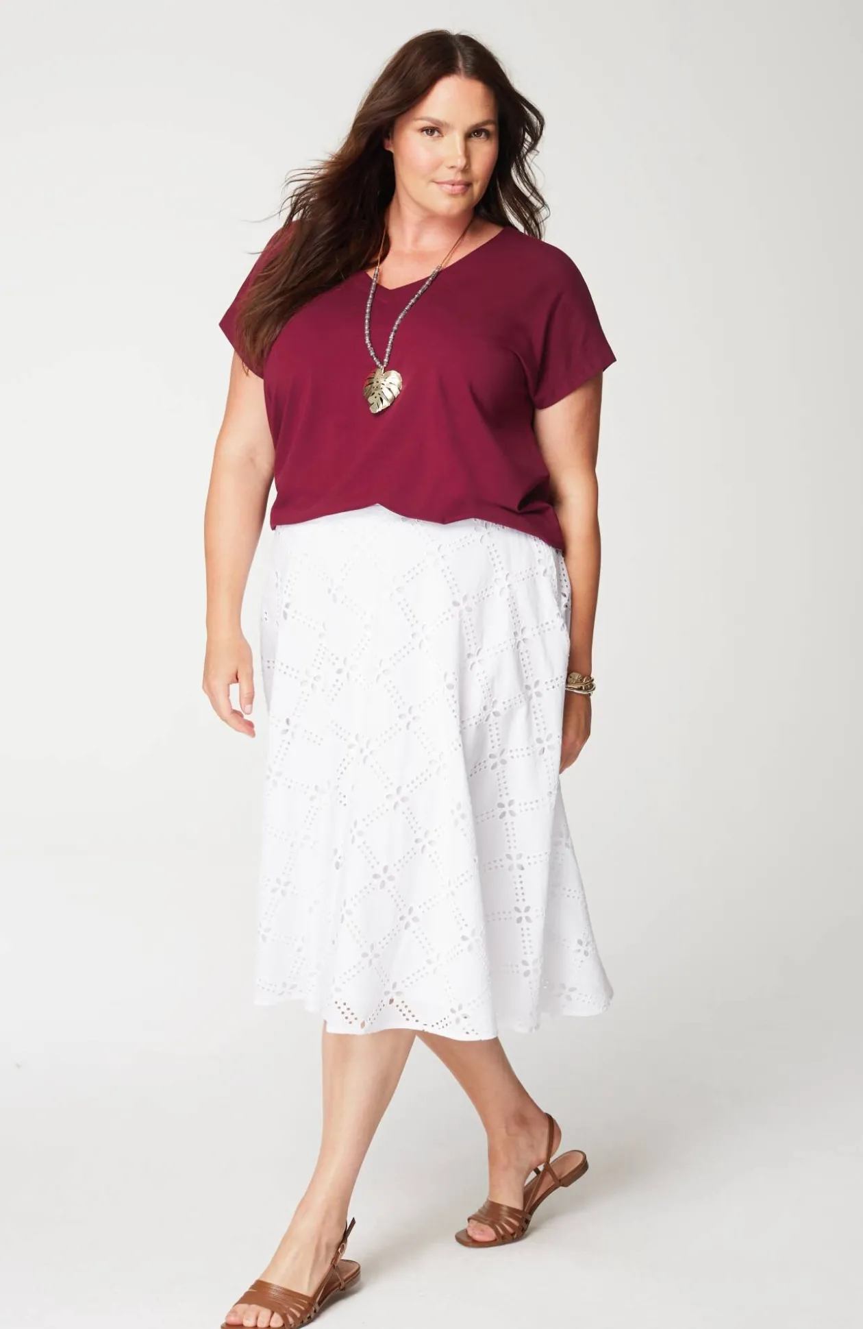Luxe Supima® Pleat-Back Tee