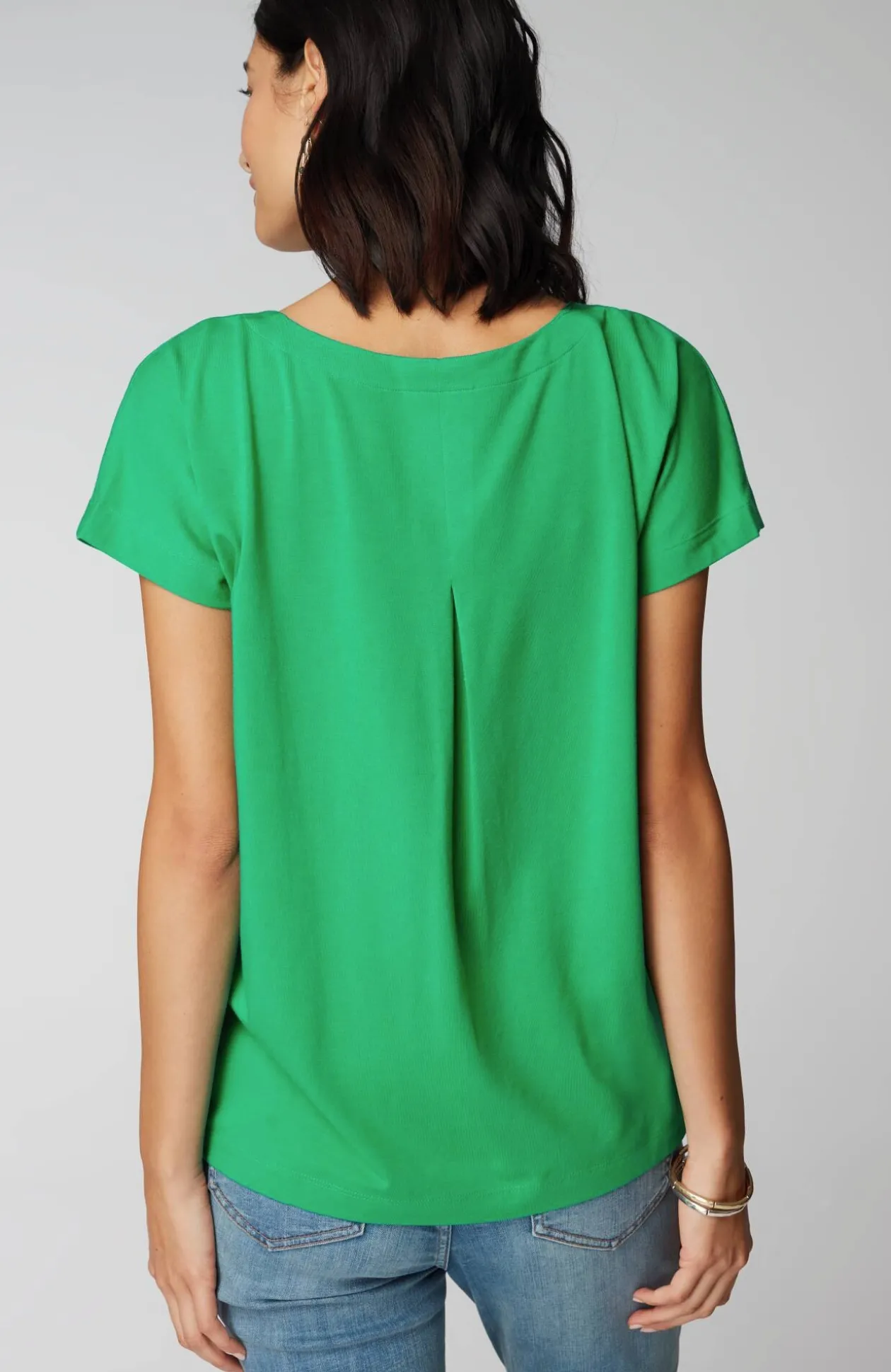 Luxe Supima® Pleat-Back Tee
