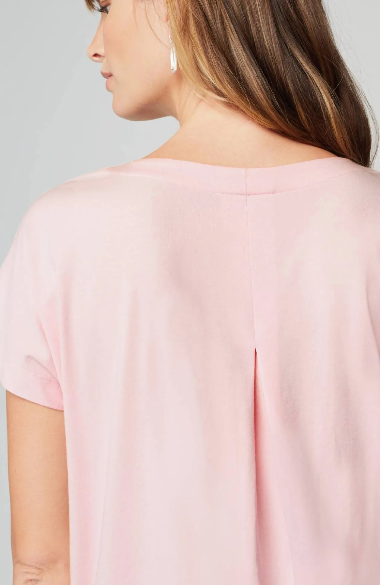 Luxe Supima® Pleat-Back Tee