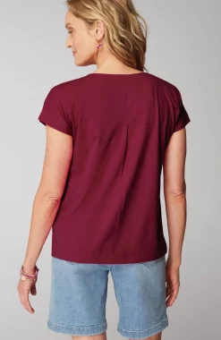Luxe Supima® Pleat-Back Tee