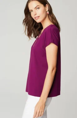 Luxe Supima® Pleat-Back Tee