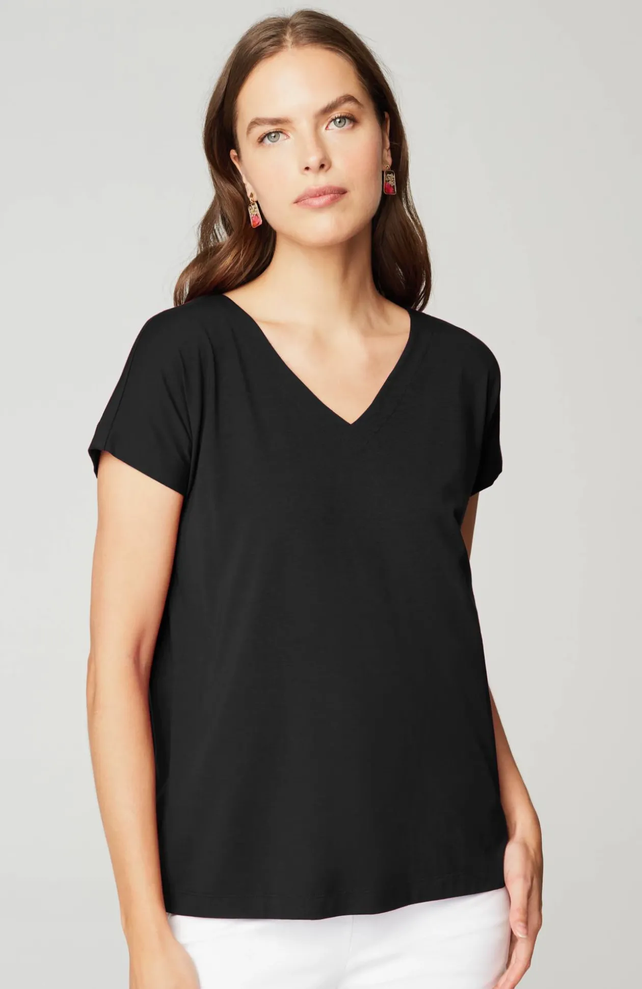 Luxe Supima® Pleat-Back Tee