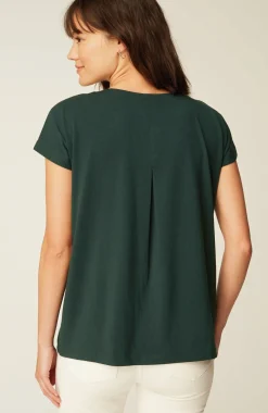 Luxe Supima® Pleat-Back Tee