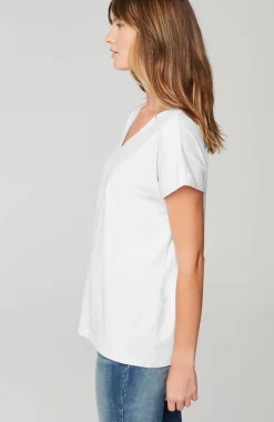 Luxe Supima® Pleat-Back Tee