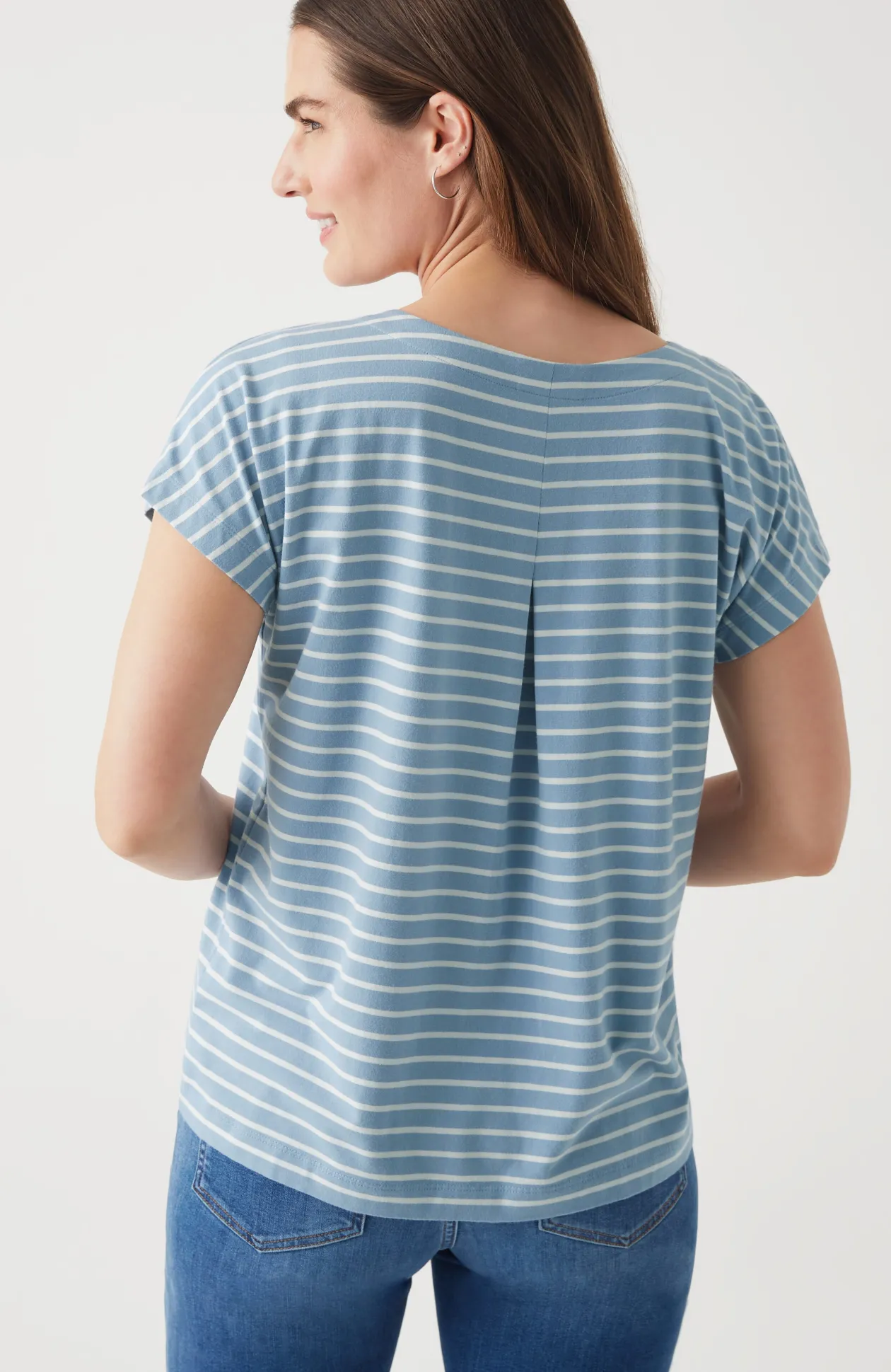 Luxe Supima® Pleat-Back Tee