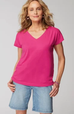 Luxe Supima® Pleat-Back Tee