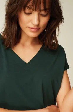 Luxe Supima® Pleat-Back Tee