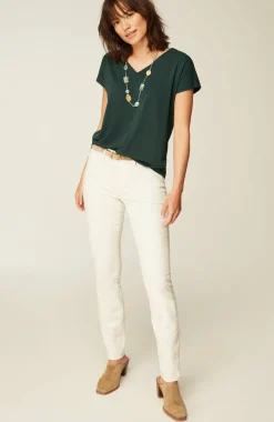 Luxe Supima® Pleat-Back Tee