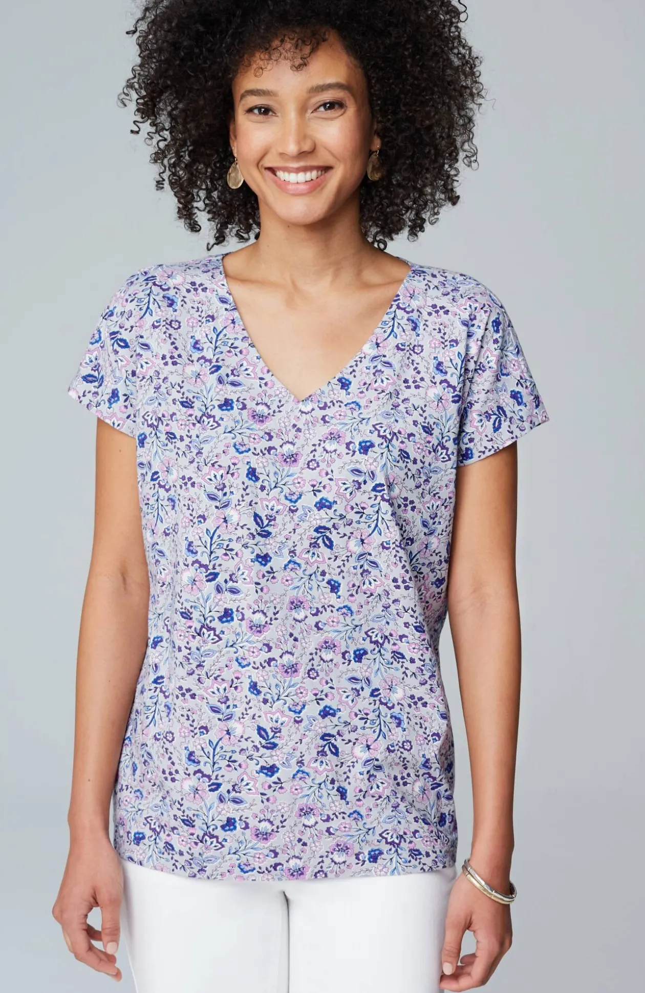 Luxe Supima® Pleat-Back Tee