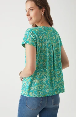 Luxe Supima® Pleat-Back Tee