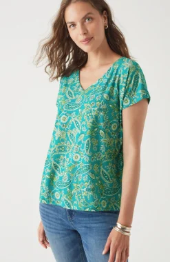 Luxe Supima® Pleat-Back Tee