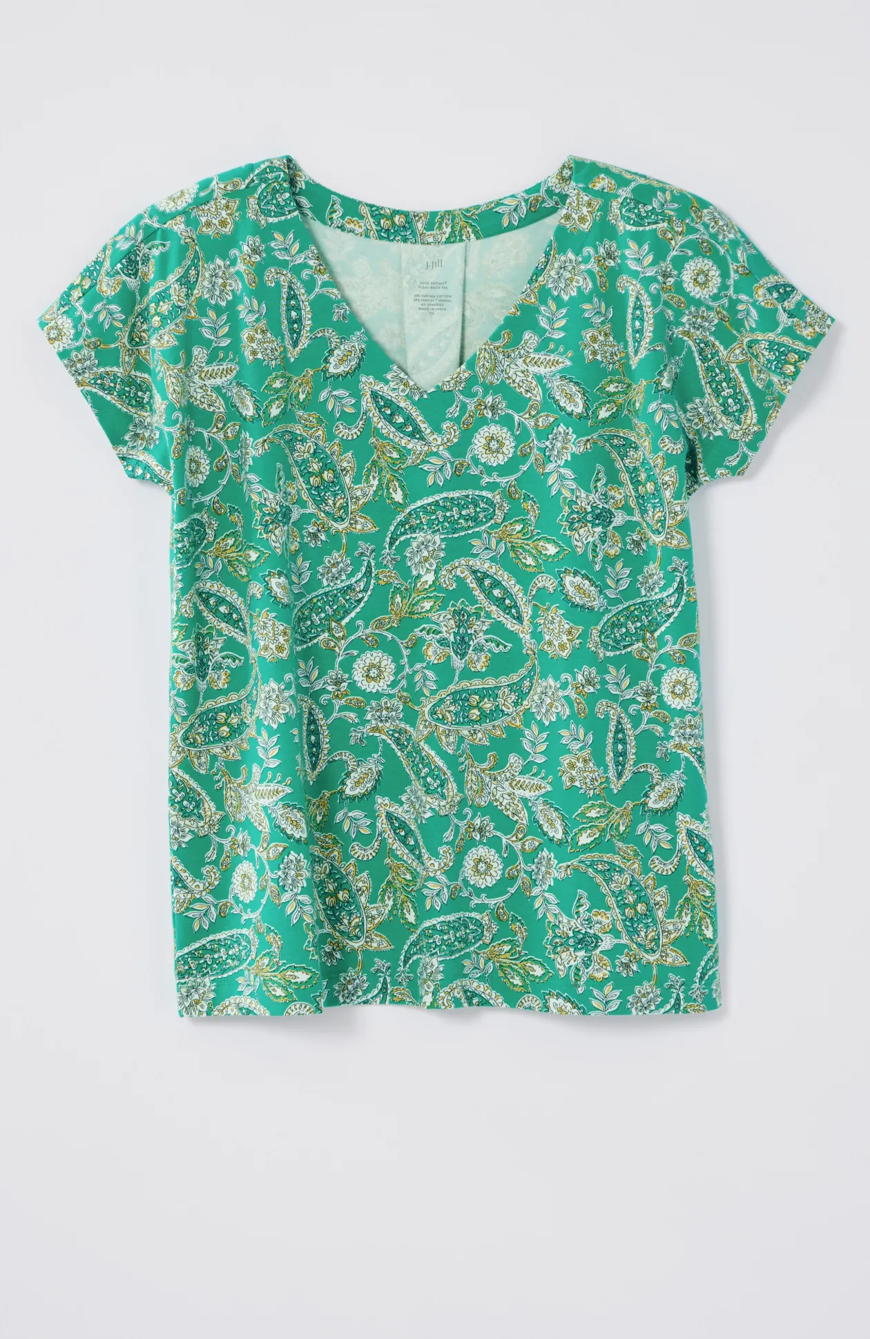 Luxe Supima® Pleat-Back Tee