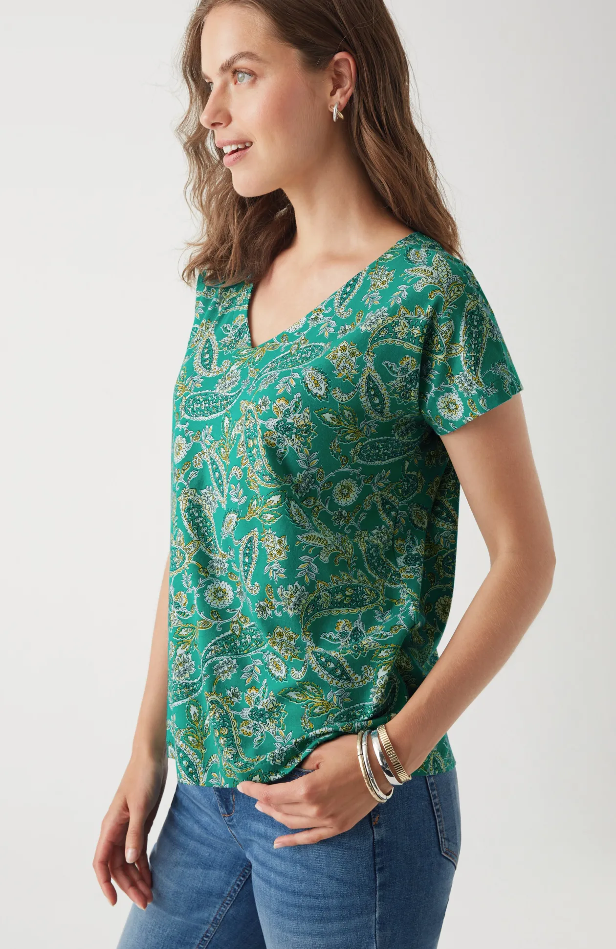 Luxe Supima® Pleat-Back Tee