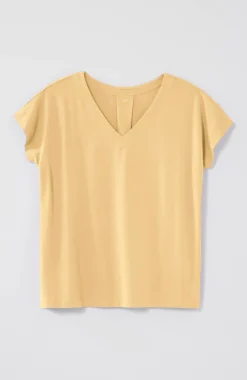 Luxe Supima® Pleat-Back Tee