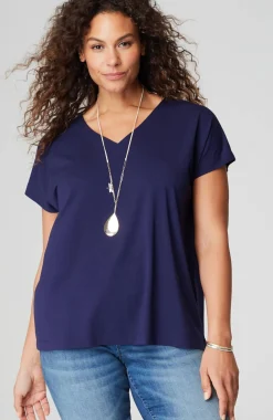 Luxe Supima® Pleat-Back Tee